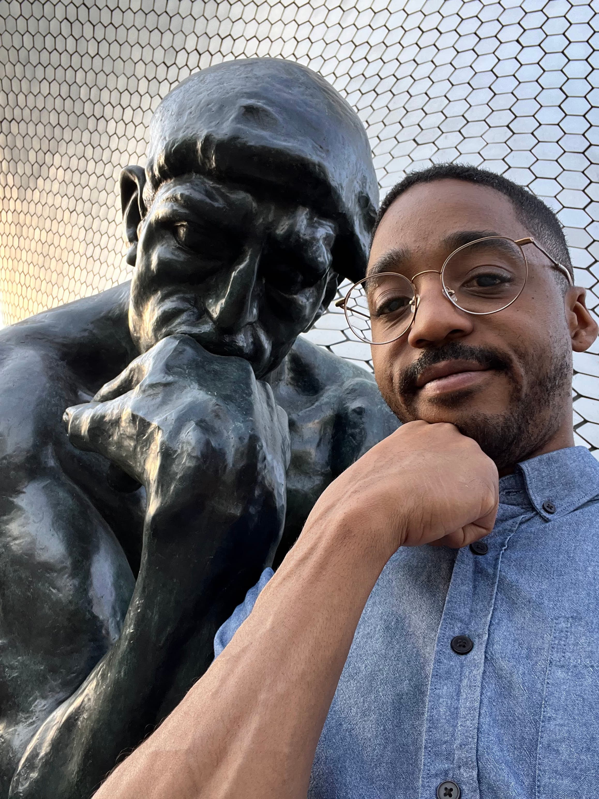 Max Harris thinking portrait